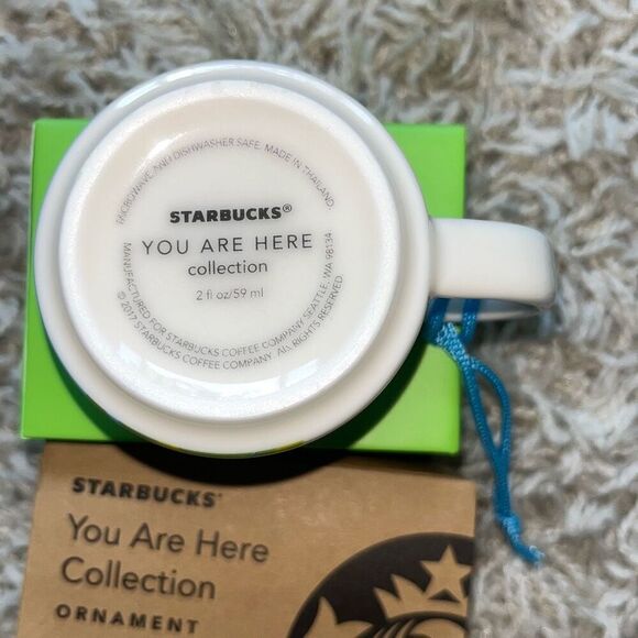 NIB Starbucks Coffee You Are Here Collection Seattle Mug/Ornament 2floz - Picture 5 of 10